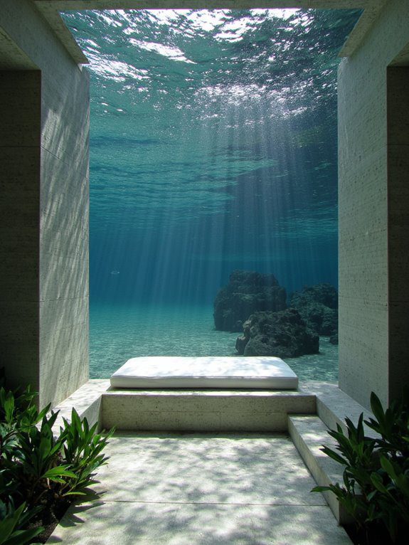 underwater relaxation seating nooks