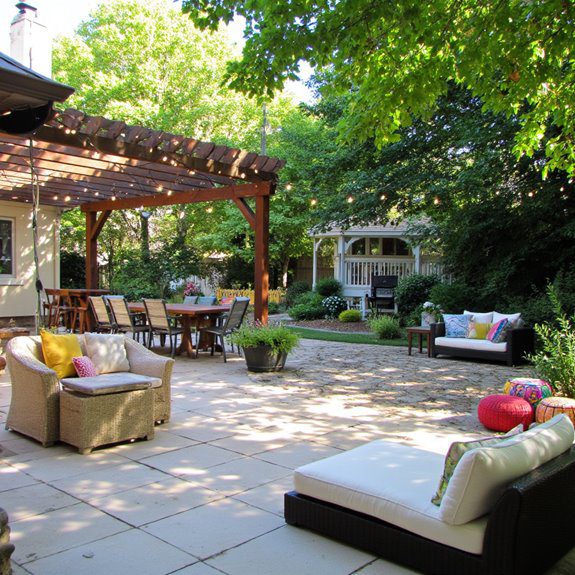 versatile outdoor seating zones