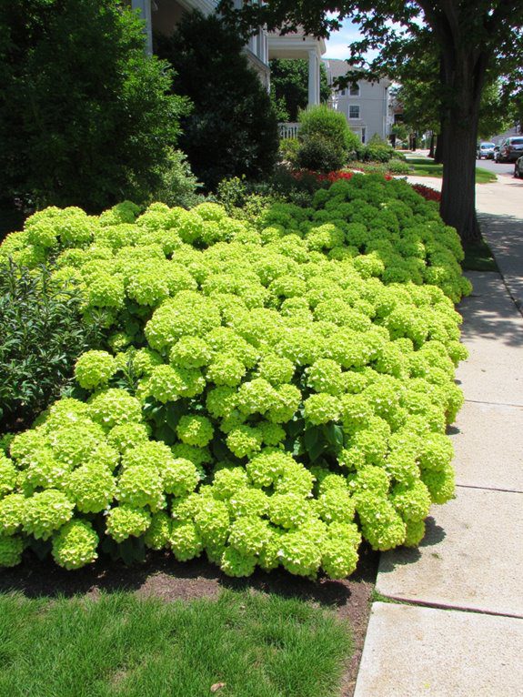 vibrant corner lot landscaping