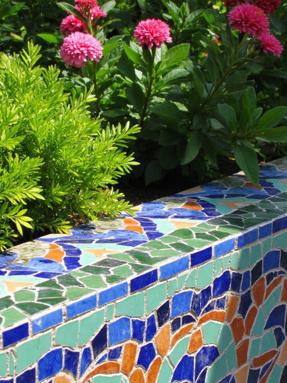 vibrant mosaic border creation