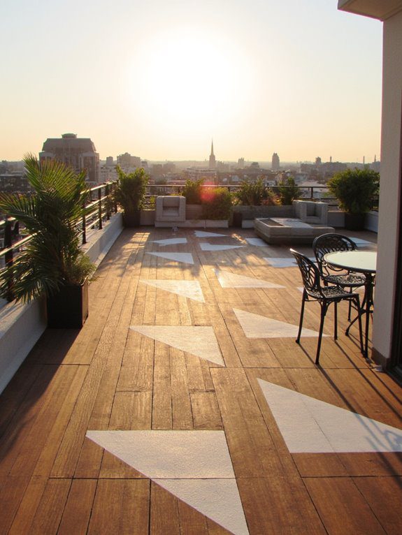 vibrant painted deck designs