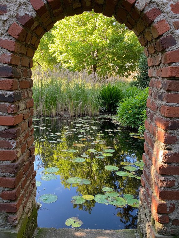 vintage brick pond design