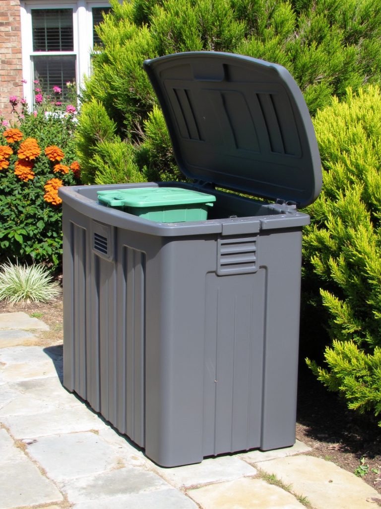 weatherproof storage with ventilation