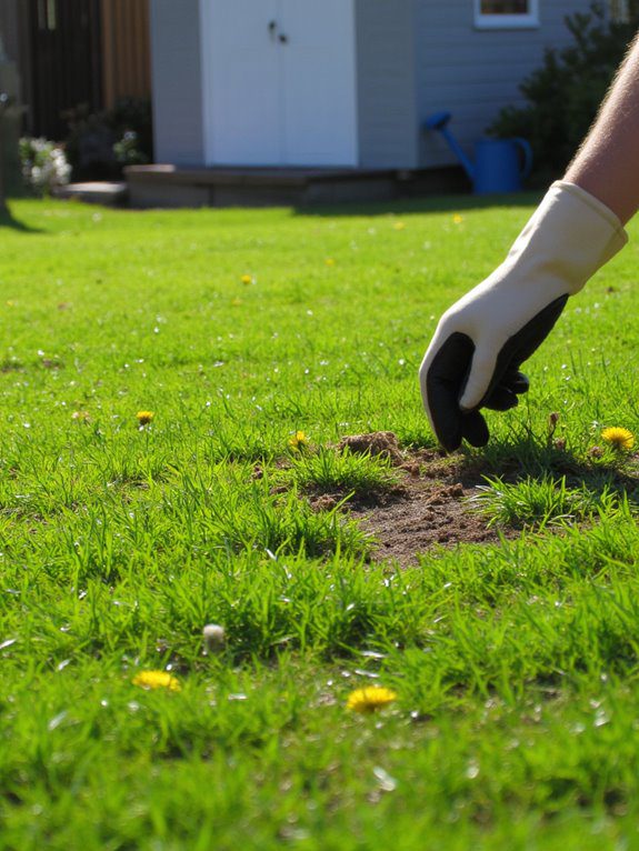 weekly lawn spot checking necessary
