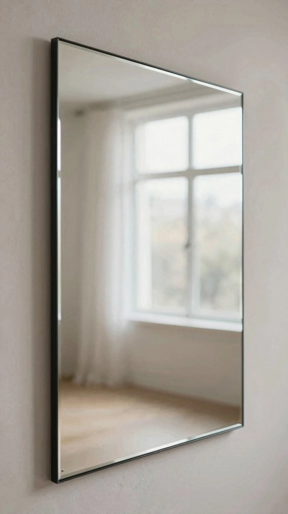beveled mirror panels luxe glam