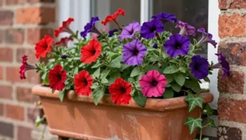 bright window box flower ideas