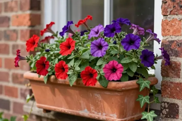 bright window box flower ideas