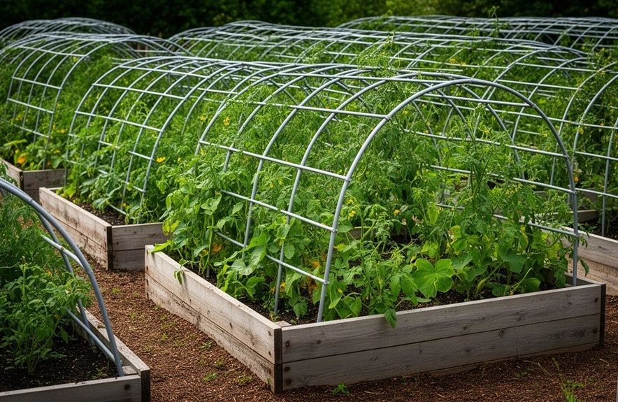 cattle panel arch for raised beds