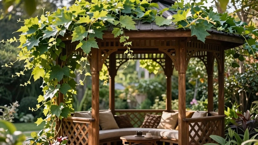 climbing vines for cozy gazebo