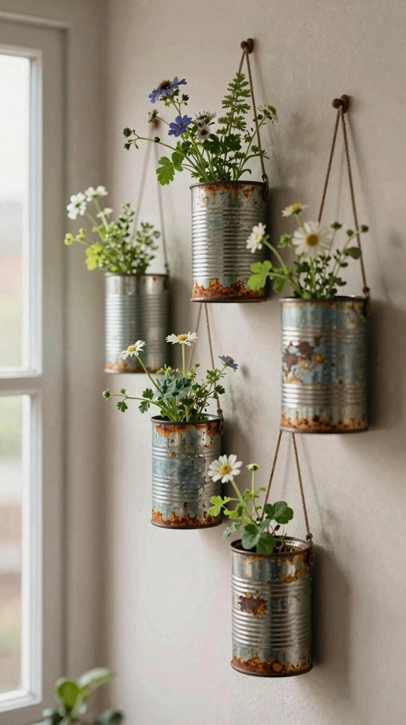 coffee can wall pocket organizer