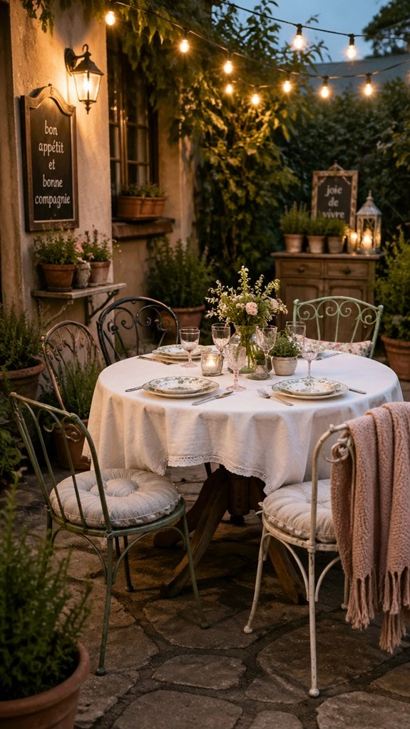 compact patio caf table