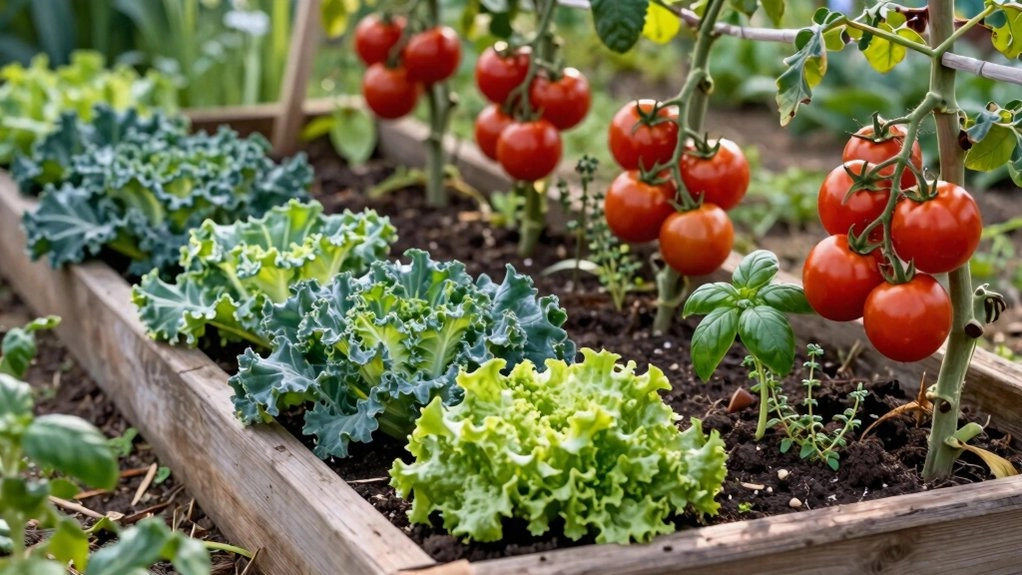 compact raised beds for easy access