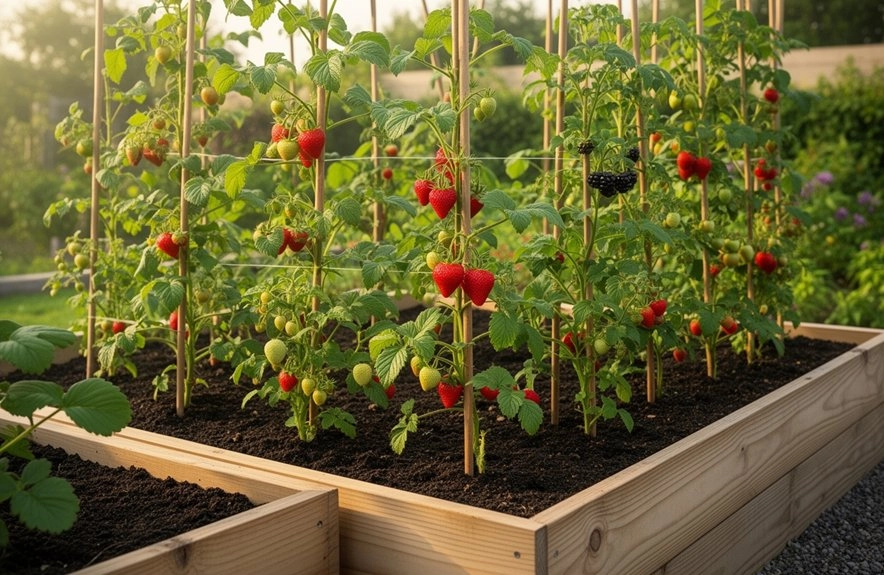 compact vertical edible garden