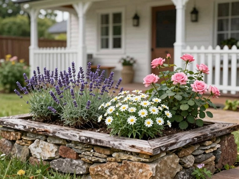 cottage farmhouse layered english garden