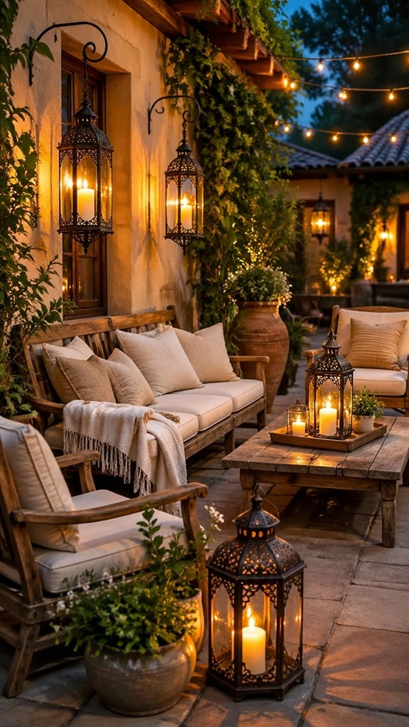 cozy candle lantern glow