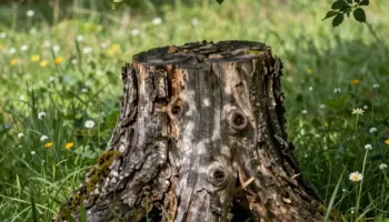 creative outdoor tree stump ideas