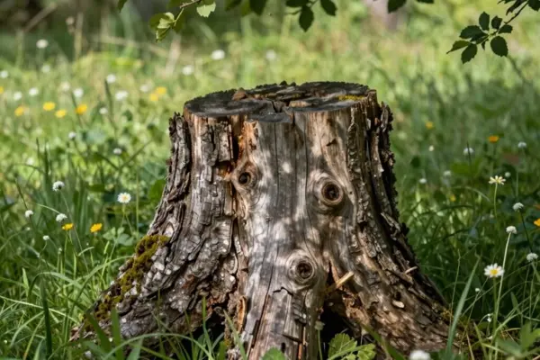 creative outdoor tree stump ideas