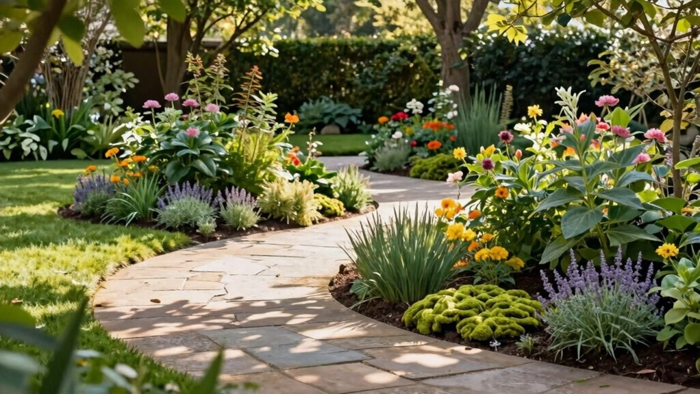 curves soften garden edges