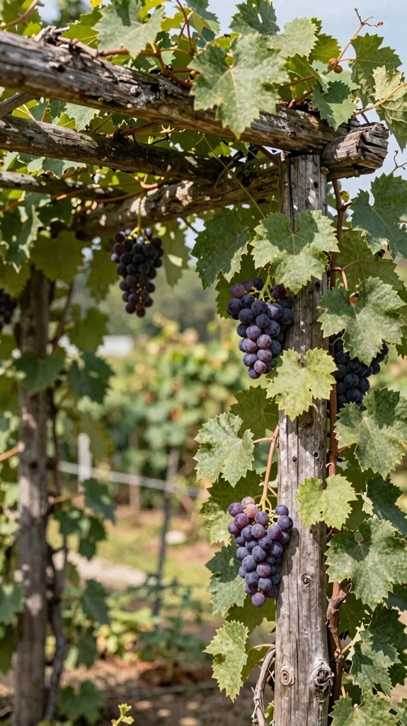 dense grapevine privacy trellis
