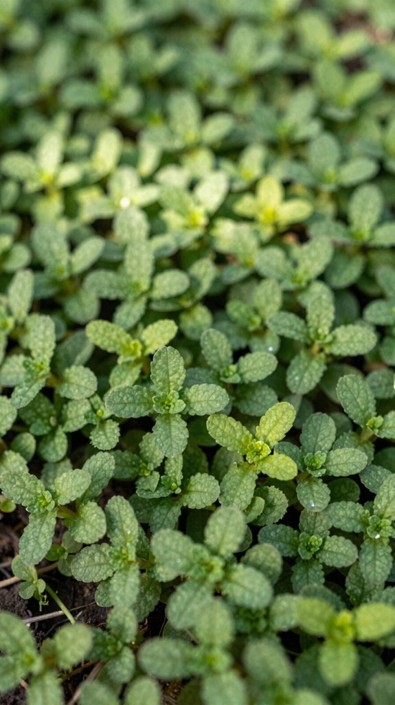 dense spacing for weed suppression