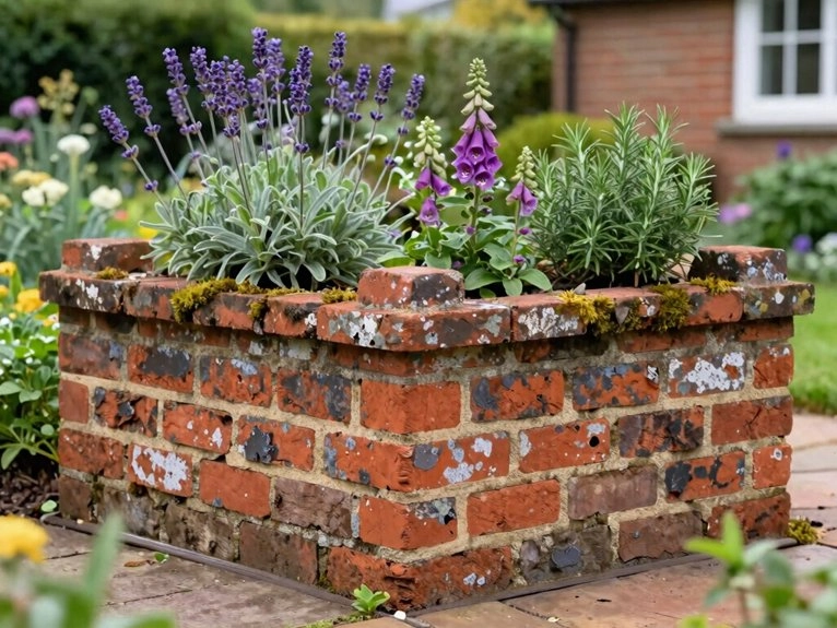 double course staggered brick beds
