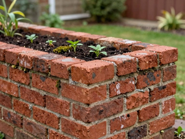 dry stack or mortared walls