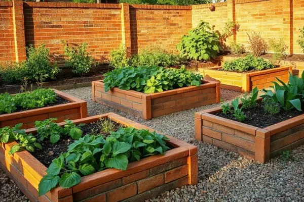 durable diy raised brick garden