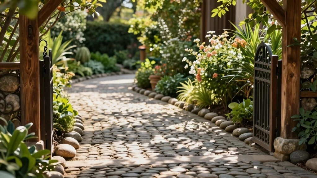 durable permeable paver pathway