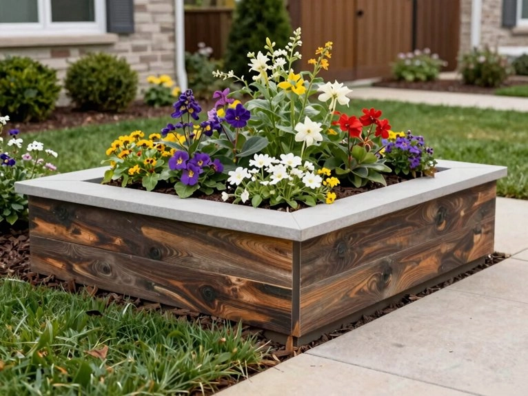 durable recycled composite garden containers