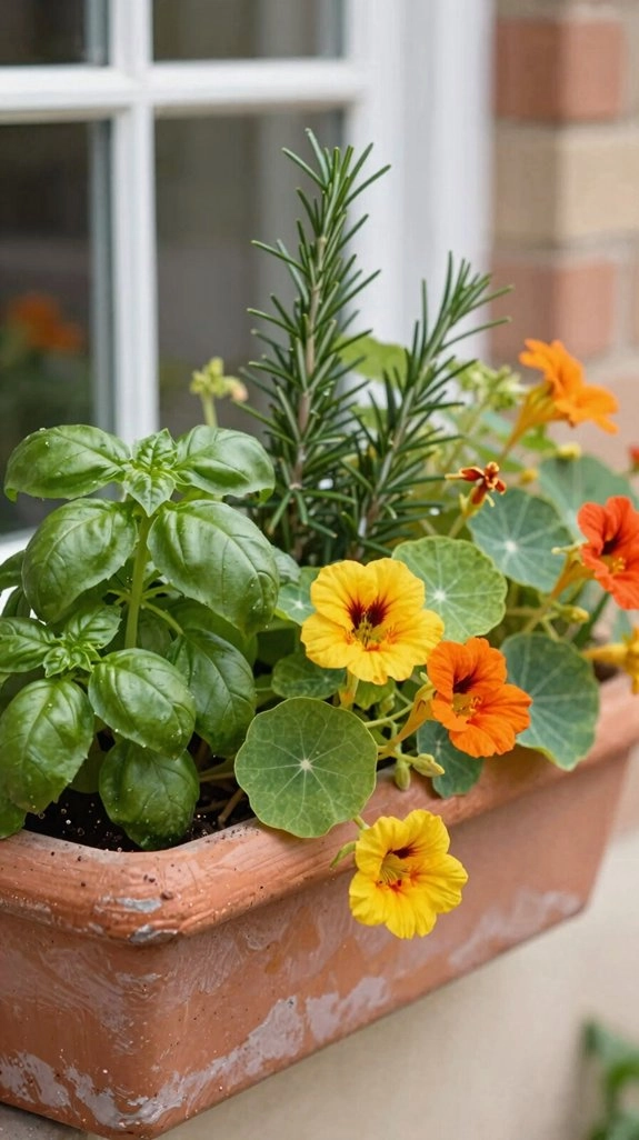 edible window box herb mix