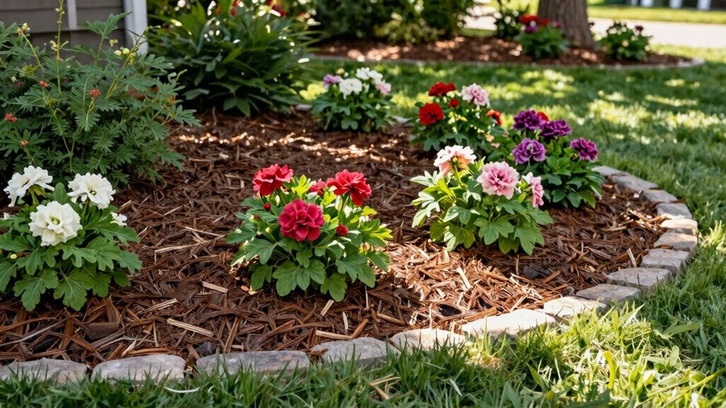 fresh mulch and neat edging