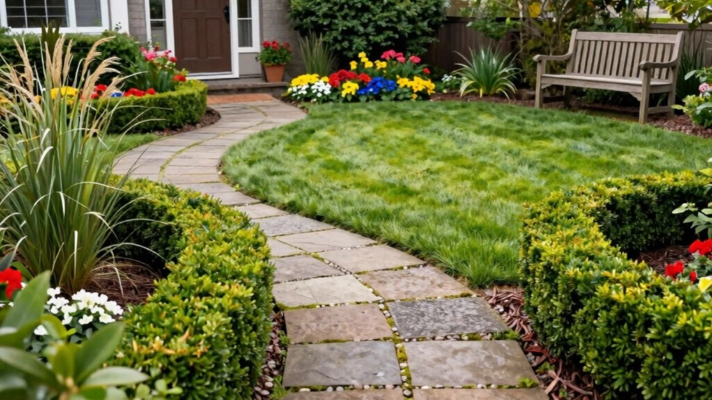 front yard sun style privacy