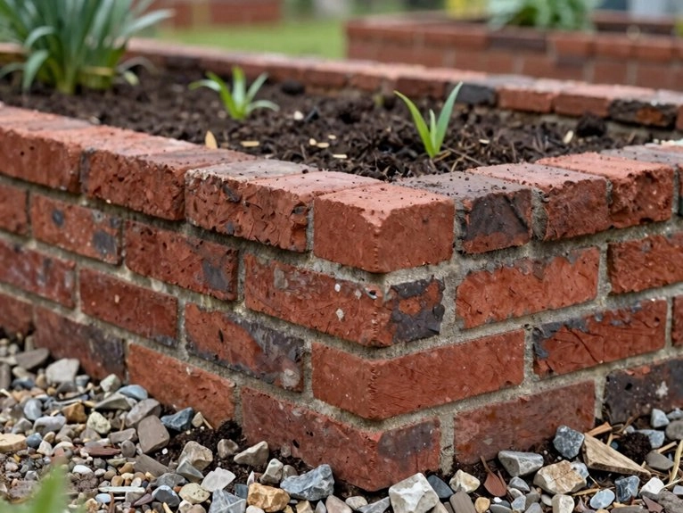 gravel base weep holes