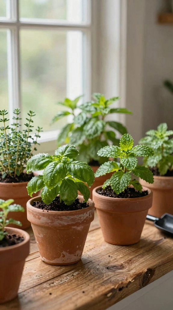 healthy indoor herb starters