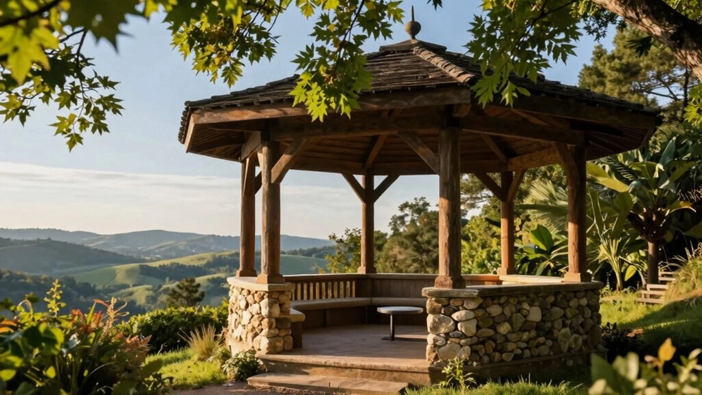 hilltop open view gazebo