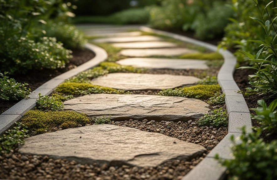 infill edging drainage finishing