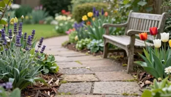 inviting front yard garden design
