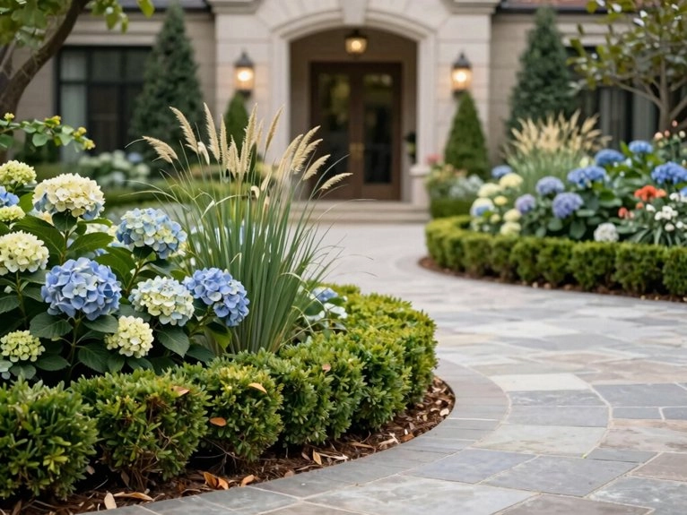 layered plantings by height