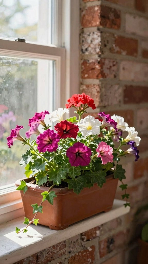 layered sun and shade blooms