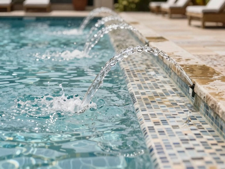led lit pool bubblers attract kids
