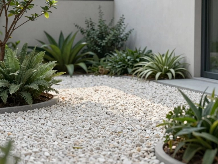 low maintenance gravel garden base