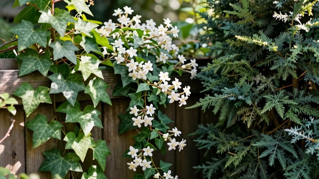 lush evergreen fence screen
