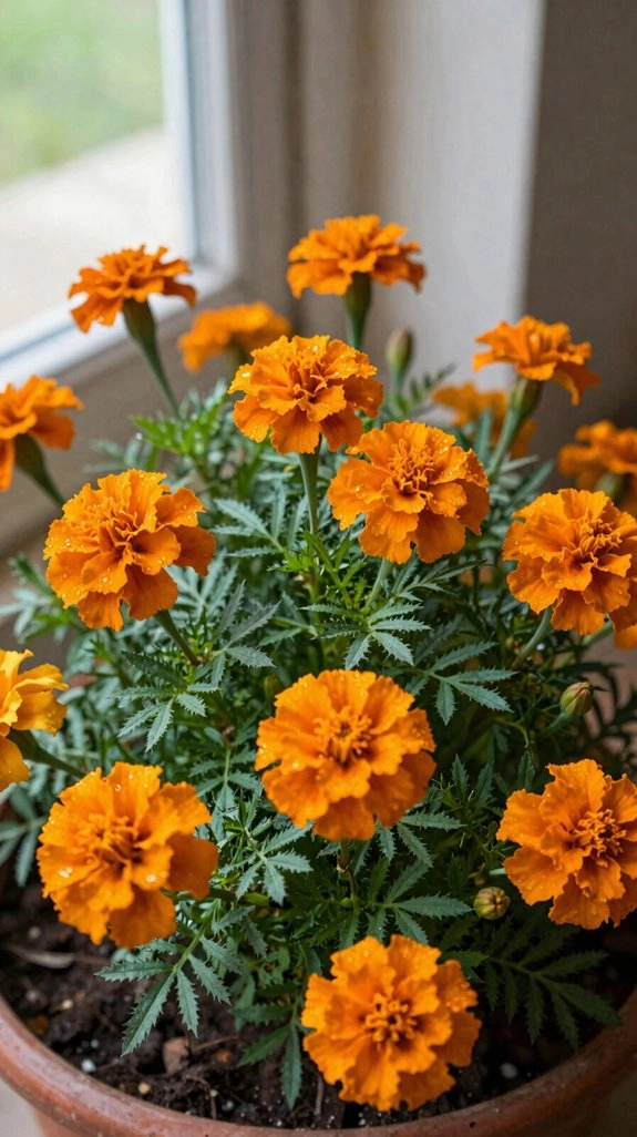 marigolds deter garden pests