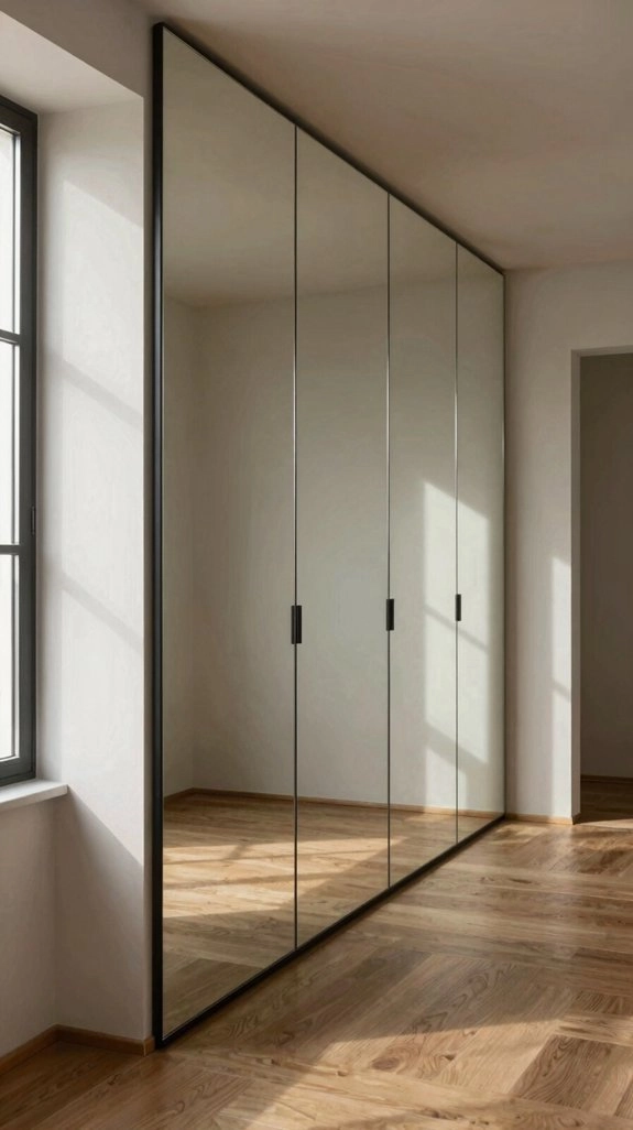 mirror panels expand hallways