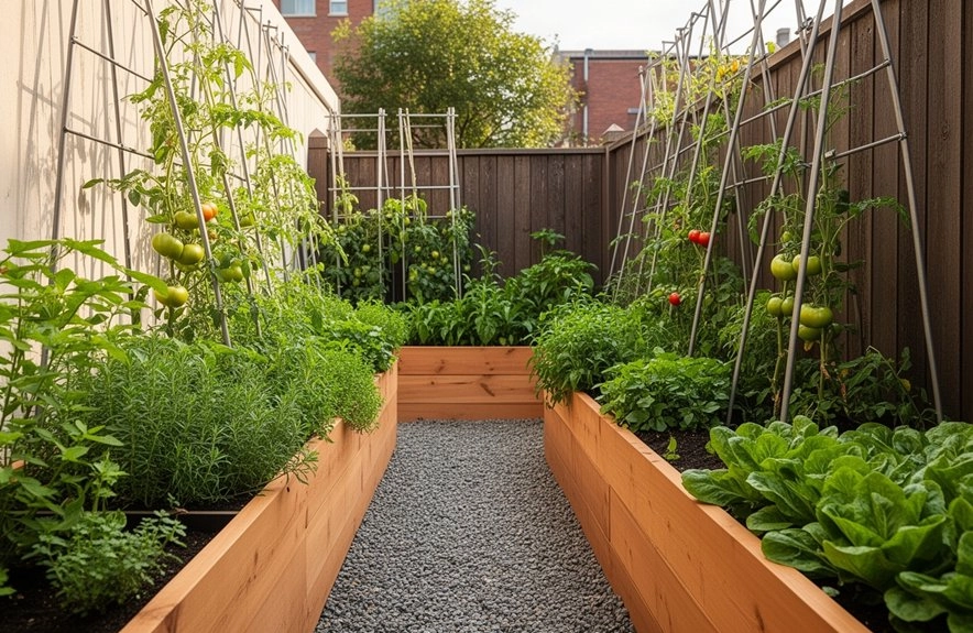 narrow trellised side bed solutions