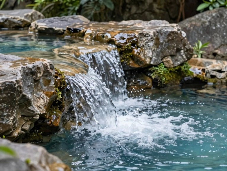 natural rock waterfall maintenance