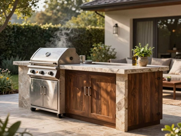 outdoor bar counter features