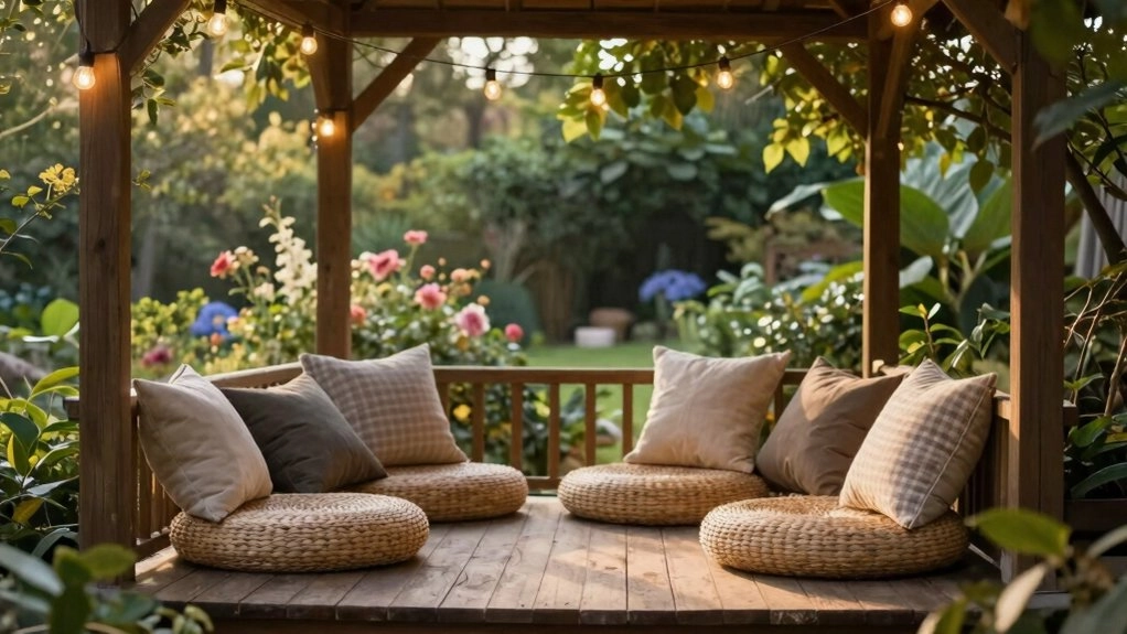 outdoor cozy lighting accents