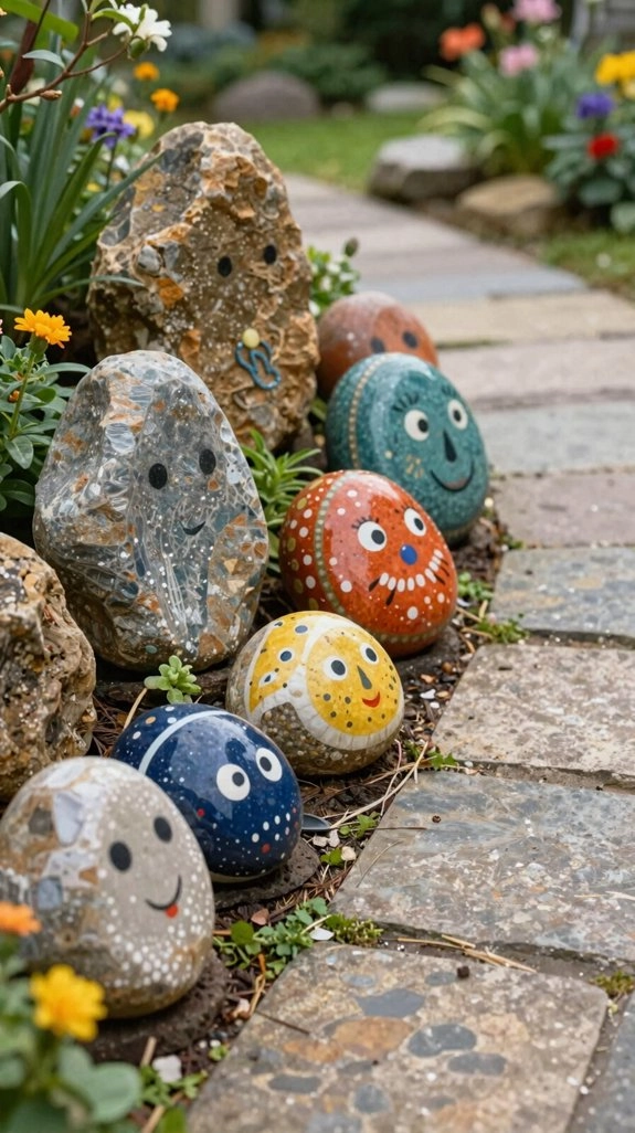 painted kindness rocks welcome