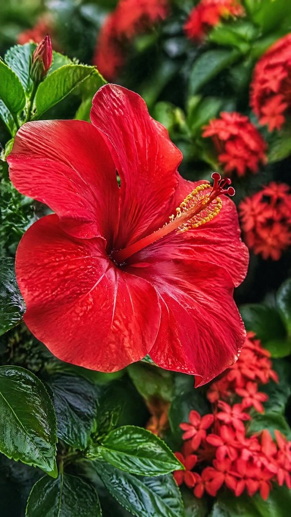 pair hibiscus with rebloomers